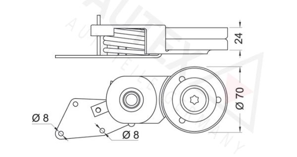 AUTEX Riemenspanner, Keilrippenriemen (654171)