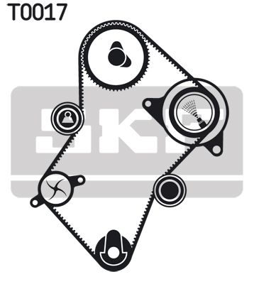 SKF Wasserpumpe + Zahnriemensatz (12654031 REH)