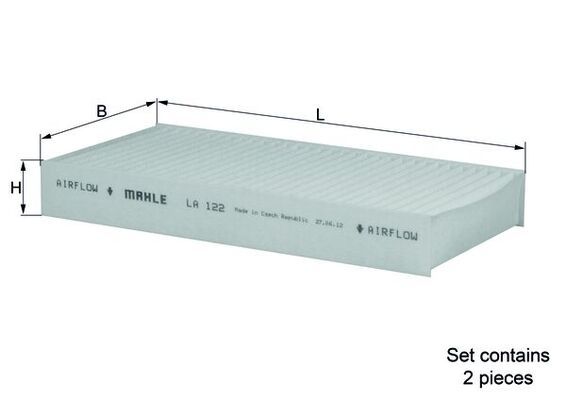 KNECHT Filter, Innenraumluft (LA 122/S)