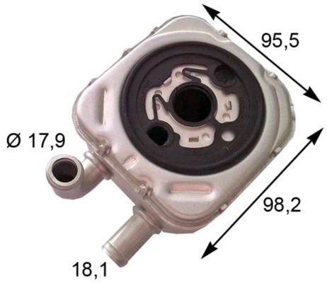 MAHLE Ölkühler, Motoröl (CLC 107 000P)