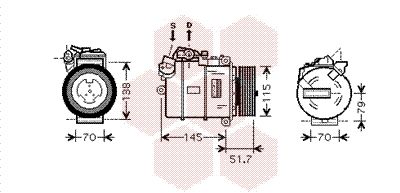 VAN WEZEL Kompressor, Klimaanlage (0600K329)