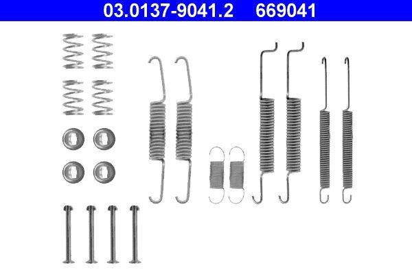 ATE Zubehörsatz, Bremsbacken (03.0137-9041.2)