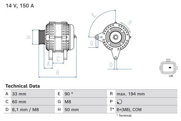 BOSCH Generator (0 986 084 690)