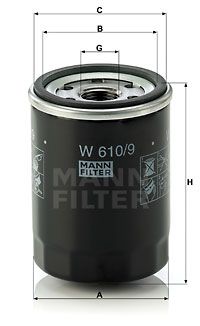 MANN-FILTER Ölfilter (W 610/9)