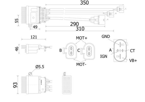 MAHLE Regler, Innenraumgebläse (ABR 78 000S) Thumbnail