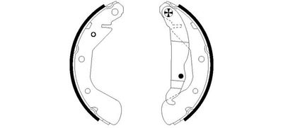 HELLA Bremsbackensatz (8DB 355 002-471)