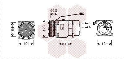 VAN WEZEL Kompressor, Klimaanlage (0900K257)