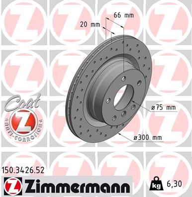 ZIMMERMANN Bremsscheibe (150.3426.52)