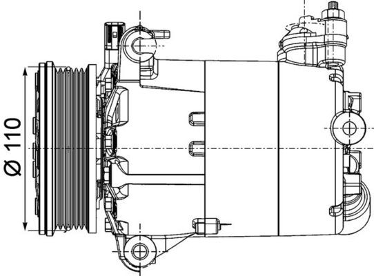 MAHLE Kompressor, Klimaanlage (ACP 1357 000P)