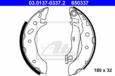 ATE Bremsbackensatz (03.0137-0337.2)