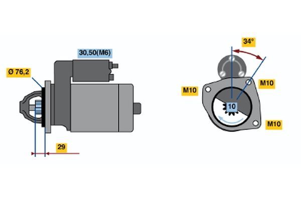 BOSCH Starter (0 001 107 499)