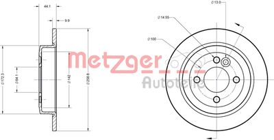 METZGER Bremsscheibe (6110105)