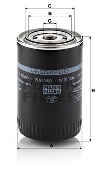 MANN-FILTER Ölfilter (W 940/50)