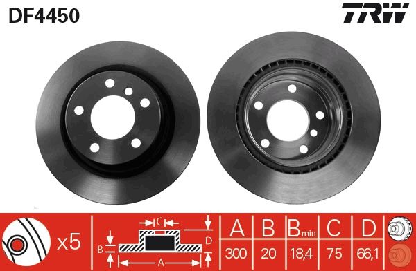 TRW Bremsscheibe (DF4450)