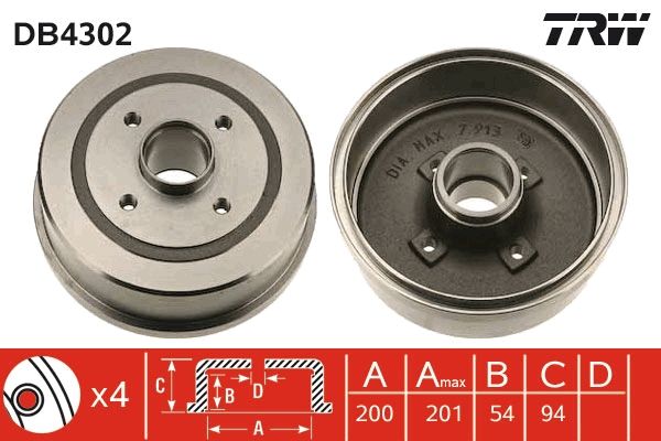 TRW Bremstrommel (DB4302)