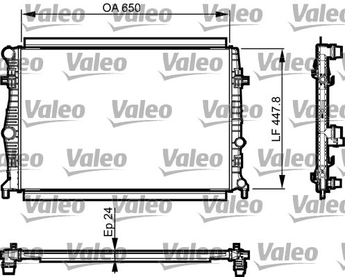 VALEO Kühler, Motorkühlung (735556)