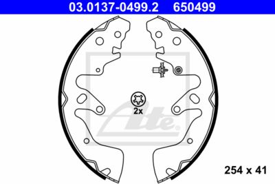 ATE Bremsbackensatz (03.0137-0499.2)