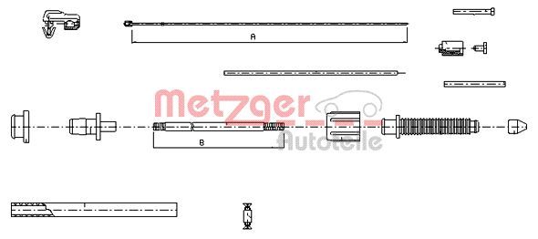 METZGER Gaszug (10.0382)