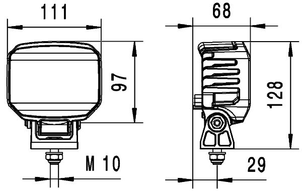 HELLA Arbeitsscheinwerfer (1GA 996 488-011)