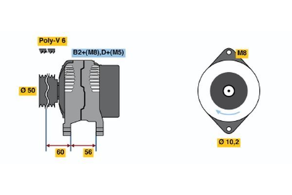 BOSCH Generator (0 124 515 086)