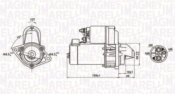 MAGNETI MARELLI Starter (063721257010)