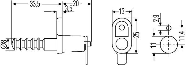 HELLA Schalter, Türkontakt (6ZF 007 239-001)