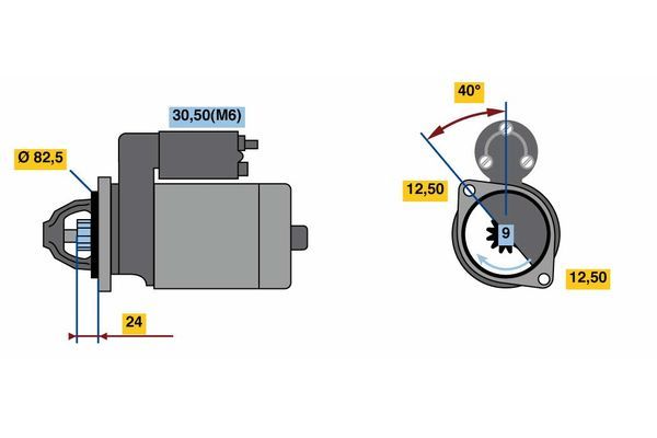 BOSCH Starter (0 001 109 357)