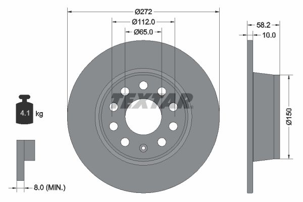 TEXTAR Bremsscheibe (92300003)