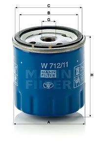 MANN-FILTER Ölfilter (W 712/11)