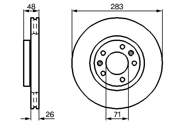 BOSCH Bremsscheibe (0 986 478 732)