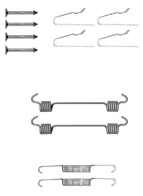 HELLA Zubehörsatz, Feststellbremsbacken (8DZ 355 201-811)