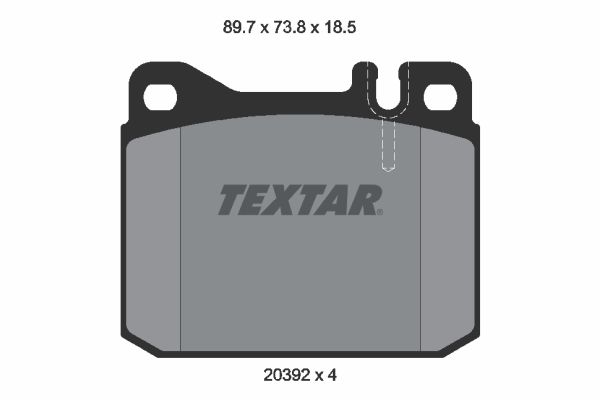 TEXTAR Bremsbelagsatz, Scheibenbremse (2039213)