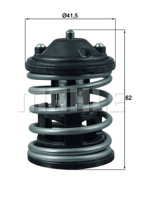 MAHLE Thermostat, Kühlmittel (TX 163 87D)