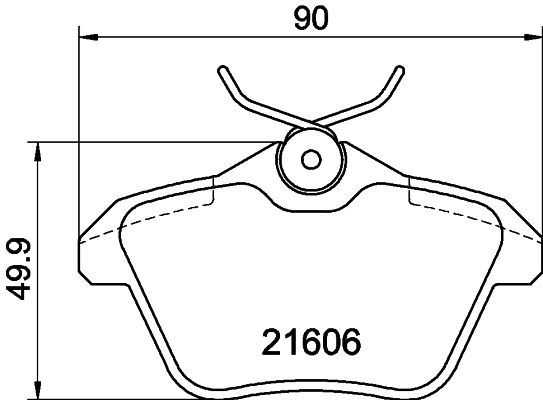 HELLA Bremsbelagsatz, Scheibenbremse (8DB 355 018-291)