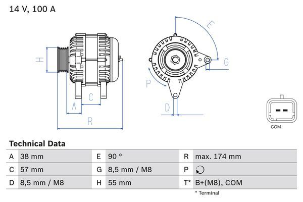 BOSCH Generator (0 986 083 200)