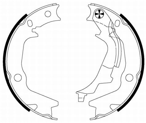 HELLA PAGID Bremsbackensatz, Feststellbremse (8DA 355 050-261)