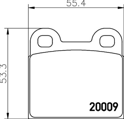 HELLA Bremsbelagsatz, Scheibenbremse (8DB 355 006-991)