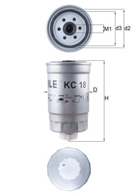 KNECHT Kraftstofffilter (KC 18)