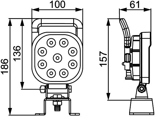 HELLA Arbeitsscheinwerfer (1GA 357 103-082)