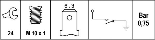 HELLA Öldruckschalter (6ZL 003 259-481)