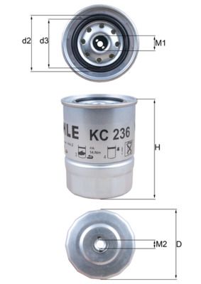 KNECHT Kraftstofffilter (KC 236)