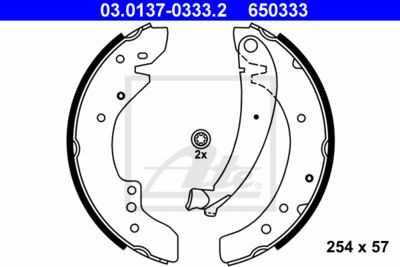 ATE Bremsbackensatz (03.0137-0333.2)