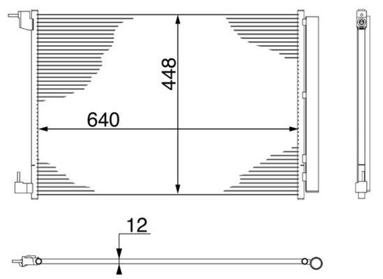 MAHLE Kondensator, Klimaanlage (AC 400 000P)