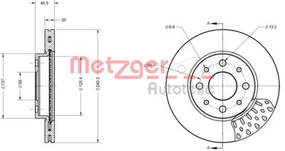 METZGER Bremsscheibe (6110363)