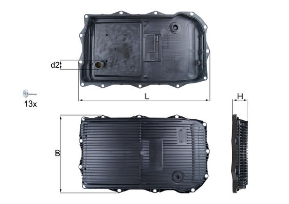 KNECHT Ölwanne, Automatikgetriebe (HX 184KIT)