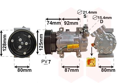 VAN WEZEL Kompressor, Klimaanlage (4300K452)