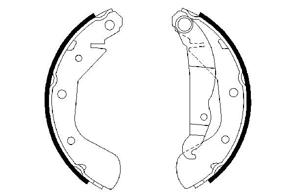 BOSCH Bremsbackensatz (0 986 487 613)