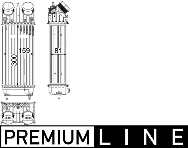 MAHLE Ladeluftkühler (CI 418 000P)