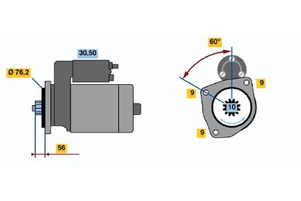 BOSCH Starter (0 001 125 031)