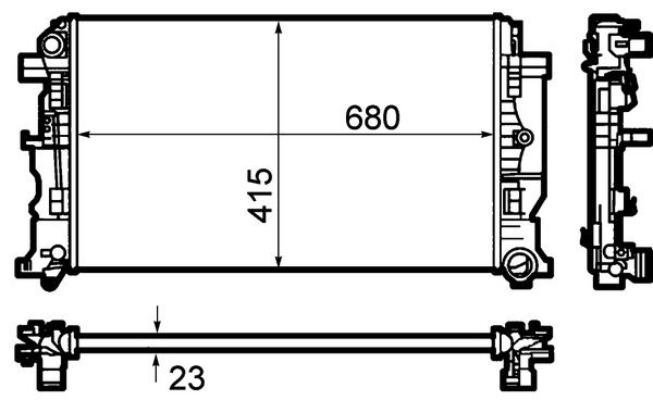 MAHLE Kühler, Motorkühlung (CR 1687 000S)